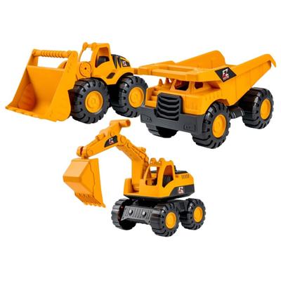 Itisyou Sand Play Toy Set, 3-Piece Set, Dump Truck and Construction Vehicle Set for Sandbox Play, Heavy Machinery, Construction Site, Park, and Ages