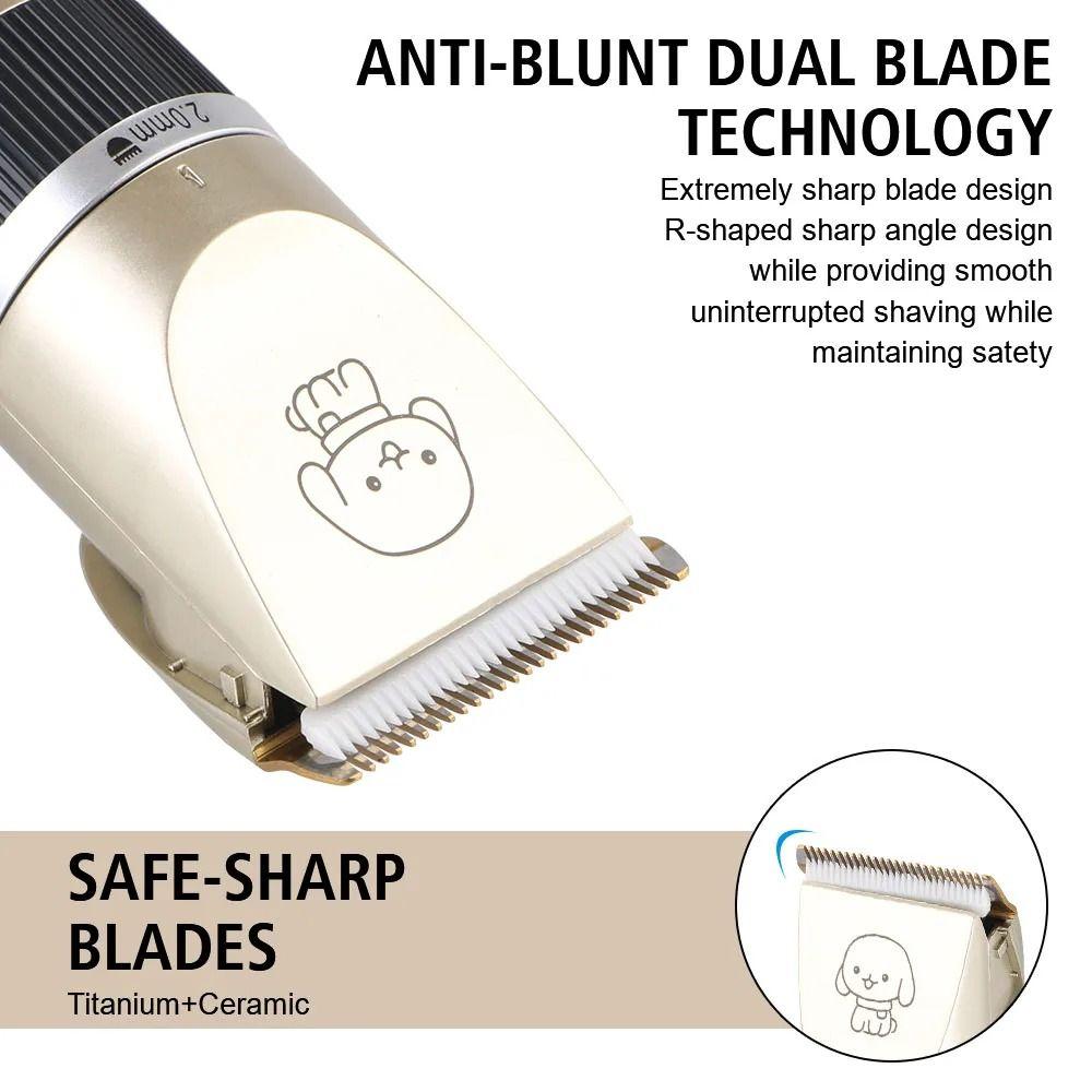 Professional USB Rechargeable Dog Hair Clippers Silent 4-in-1 Electric Pet Grooming Tool Pets Shaver Pet Supplies