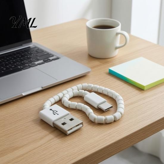 Sensory Toys for Adults 3D Printed Imitation USB Cable Fidget Toy, Flexible Articulated Focus Tools Work Stress Relief Toy Office Desk Decompression
