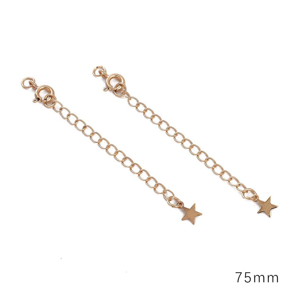 Copper Clad Iron Round Buckle Tail Chain For DIY Jewelry Making Craft Accessories