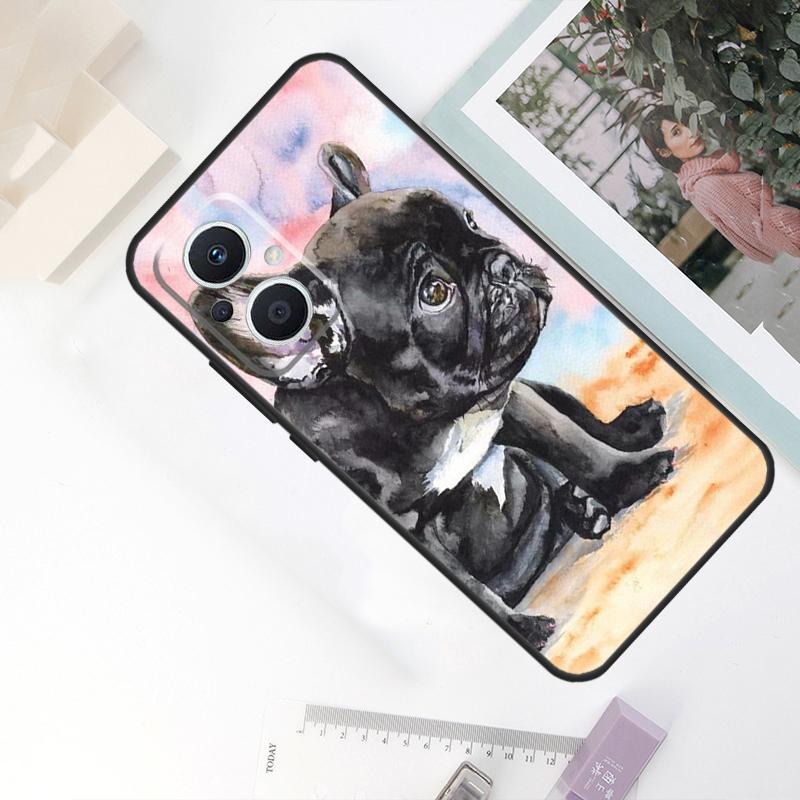 French Bulldog Dog Case For OPPO Reno 10 Pro 11 F 8T 4Z 5Z 4 5 6 7 8 Lite OPPO Find X5 X6 Pro X2 X3 Lite Cover