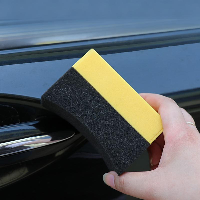 Car Wheel Cleaning Sponge Non-Scratch High Absorption Reusable Pad for Tire Wash Wax Polishing DIY Auto Detailing Work