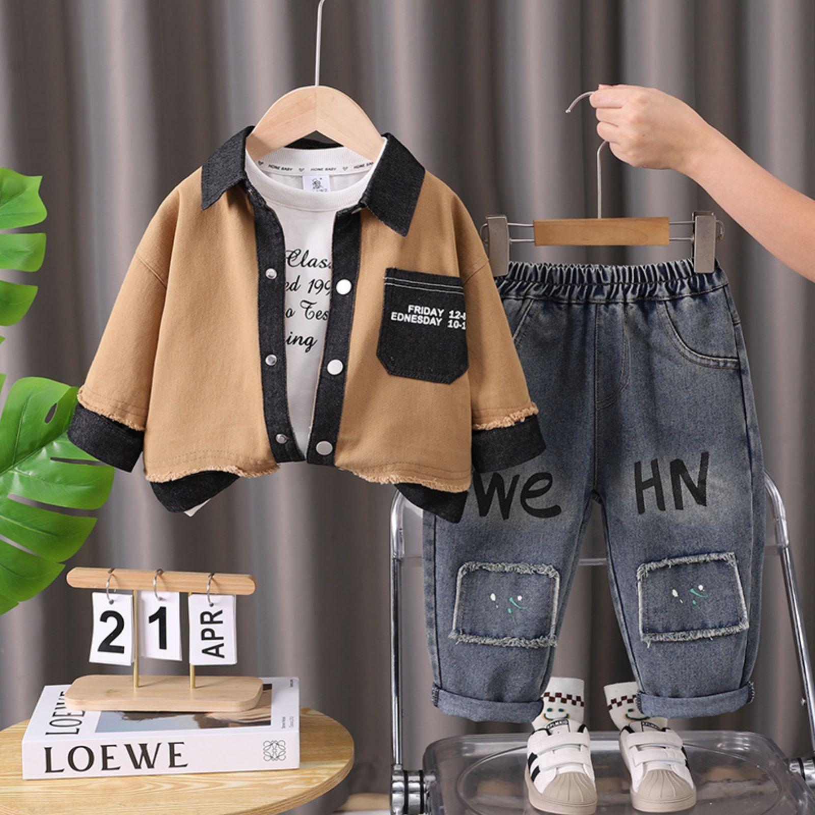 

Детский повседневный комплект с длинным рукавом, удобные наряды для повседневной носки 100