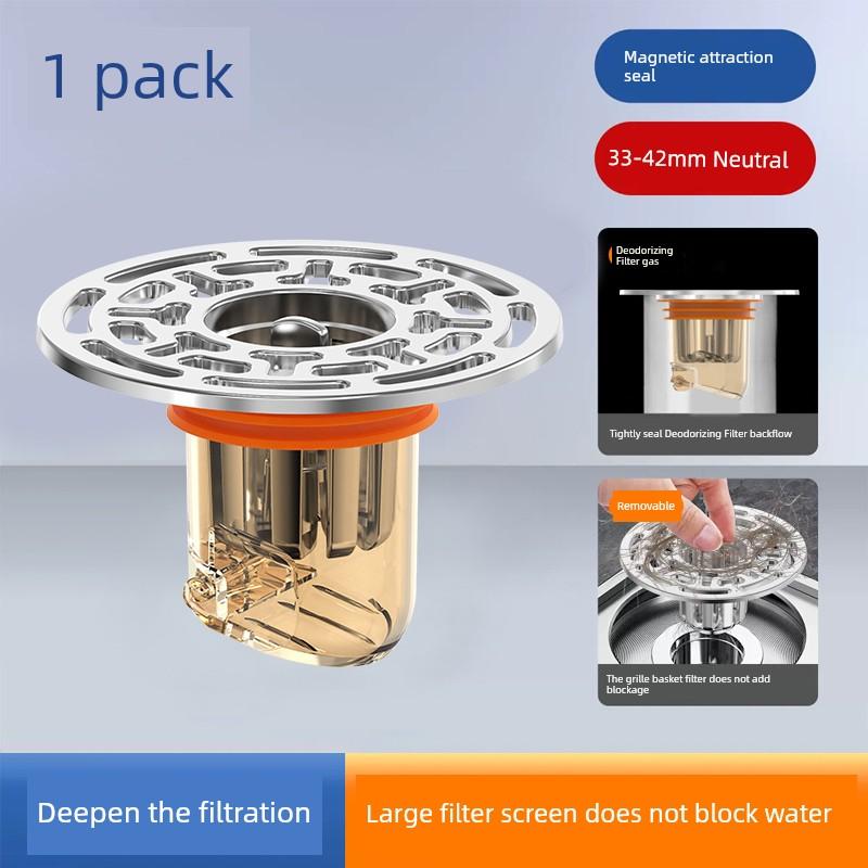 Floor Drain Deodorant Device Bathroom Sewer Anti-Odor Universal Inner Core Toilet Bathroom Insect-Proof Filter Cover Seal