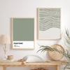 Abstract Line Landscape Leaves Green Posters Canvas Painting Wall Art Print Pictures for Bedroom Living Room Interior Home Decor