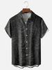 Men'S Plus Size Short Sleeve Hawaiian Shirt with Floral Design