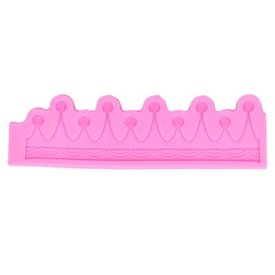 3 Dimensional Crown Shape Mold Fondant Chocolate DIY Cake Mold for Home Bakery KitchenPink