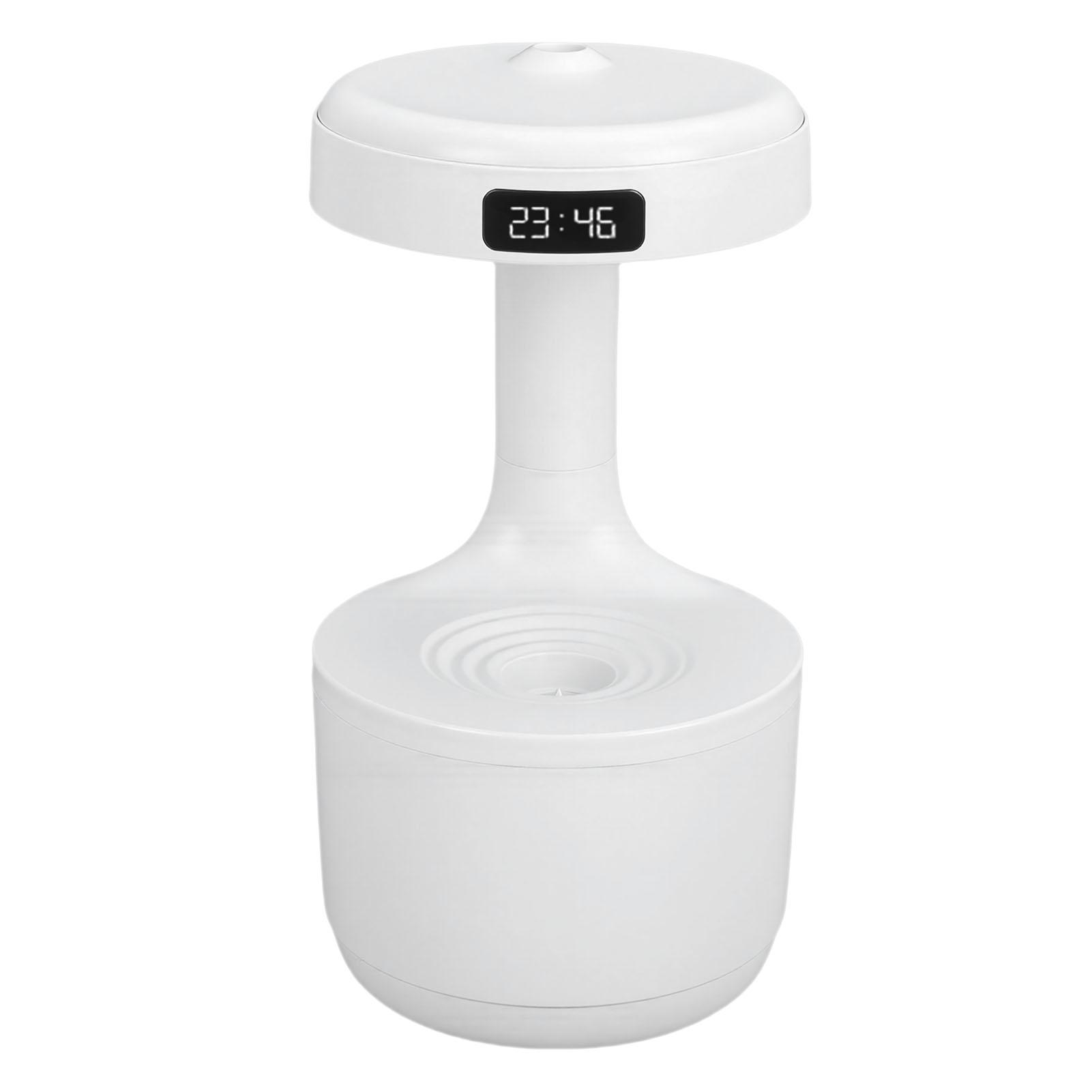 800ml   Humidifier with LED Digital Clock Cool Mist Humidifier for Bedroom   Nursery Plants