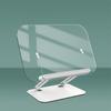 Clear Acrylic Reading Rest Desktop Tablet Support Holder Stable Multiple Angle Rotation for Home and Office Use