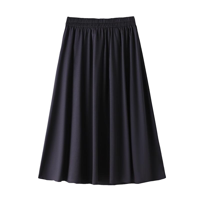 

Плюс Размер Женский Костюм Полубоди Юбка Узкая Высокая Талия А-силуэта Плиссированная Юбка 6XL чёрный