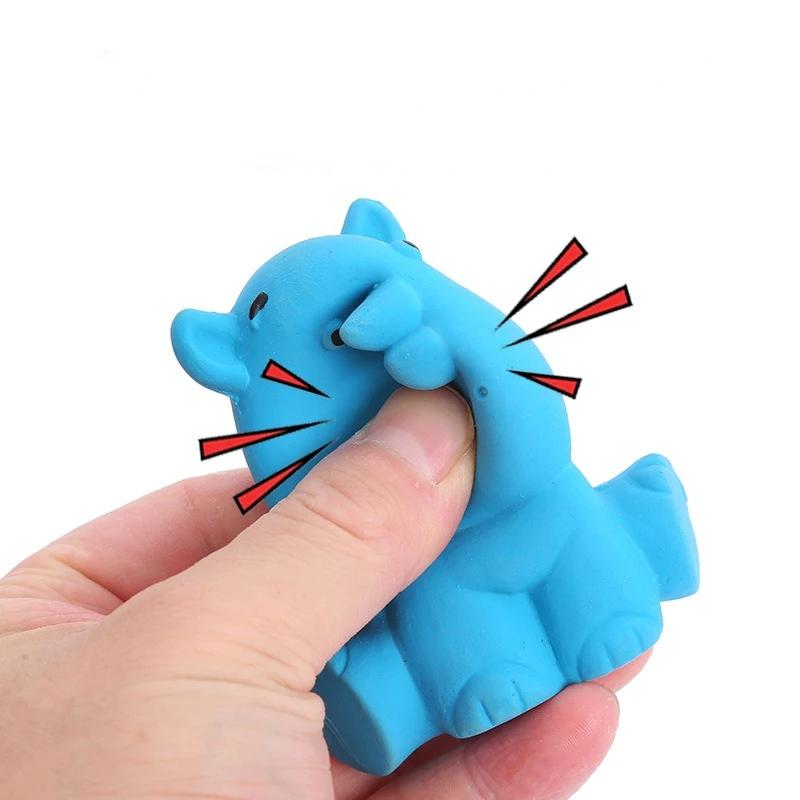 Cute Latex Chew Toy for Dogs Soft Squeaky Puppy Toy Small Medium Breed Poodle Border Collie Pet Chewing Teeth Cleaning