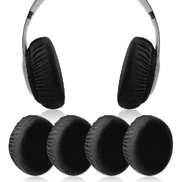 Эластичные тканевые чехлы-защита для амбушюр с растягивающейся и моющейся лайкрой для Beats Studio 3/2, Bose QC35 25 15 и других наушников с ушными чашками 3-4 дюйма