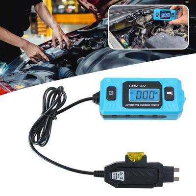 Circuit Fault Tester Automotive Current Detector with Blue Backlit LCD Screen Built-in Headlight for Car And Commercial Vehicle Circuit Testing