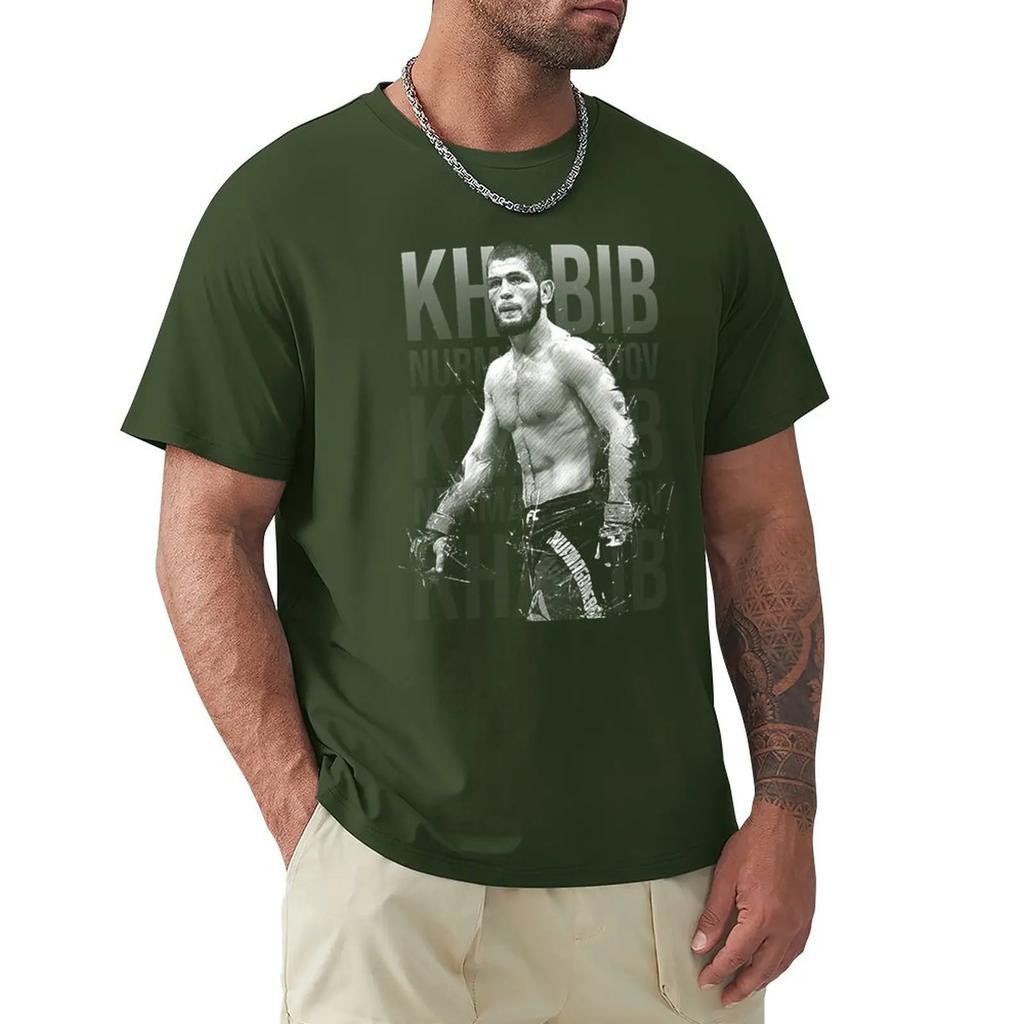 Khabib Nurmagomedov T-Shirt Plain T-shirt T-shirt Short Shirts Graphic Tees Mens Funny T Shirts