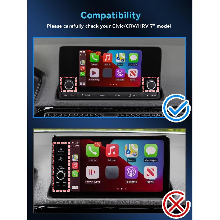 Film de protecție pentru ecranul mașinii potrivit 7 inch 2024 2023 Honda Civic CRV HRV Pilot&;Film de protecție pentru ecran din sticlă securizată pentru navigație GPS Acura Integra