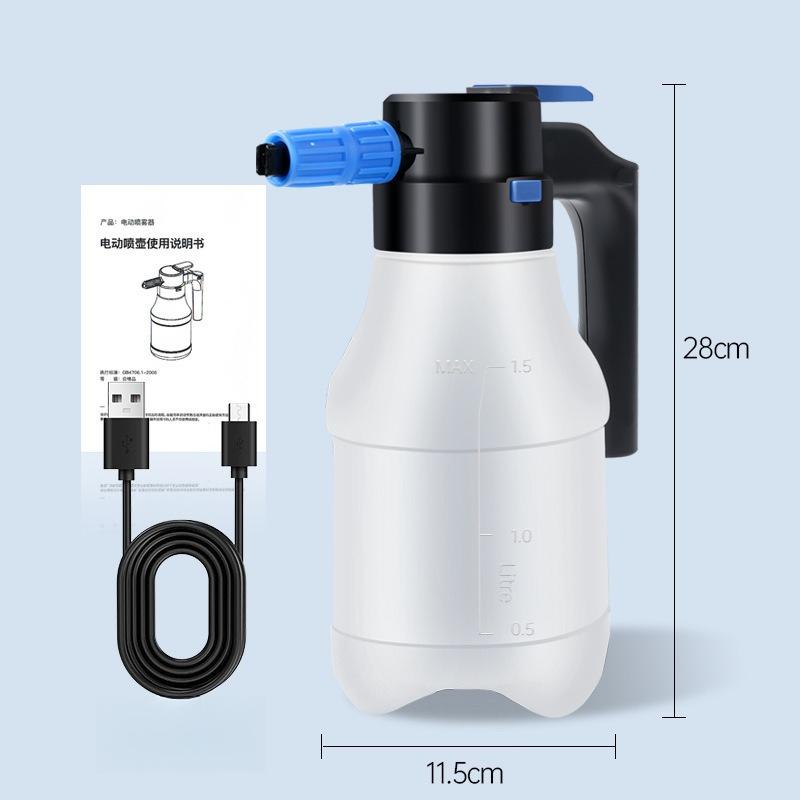 

Electric Car Wash Spray Bottle Car Cleaning Tool Home and Car Dual-purpose Cleaning Water Bottle 1.5L Car Foam Spray Bottle