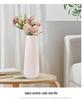 Retro White Ceramic Flower Vase – Creative Ornament for Living Room or Dining Table, Perfect for Hydroponic and Fresh Flowers with a High-End Feel.