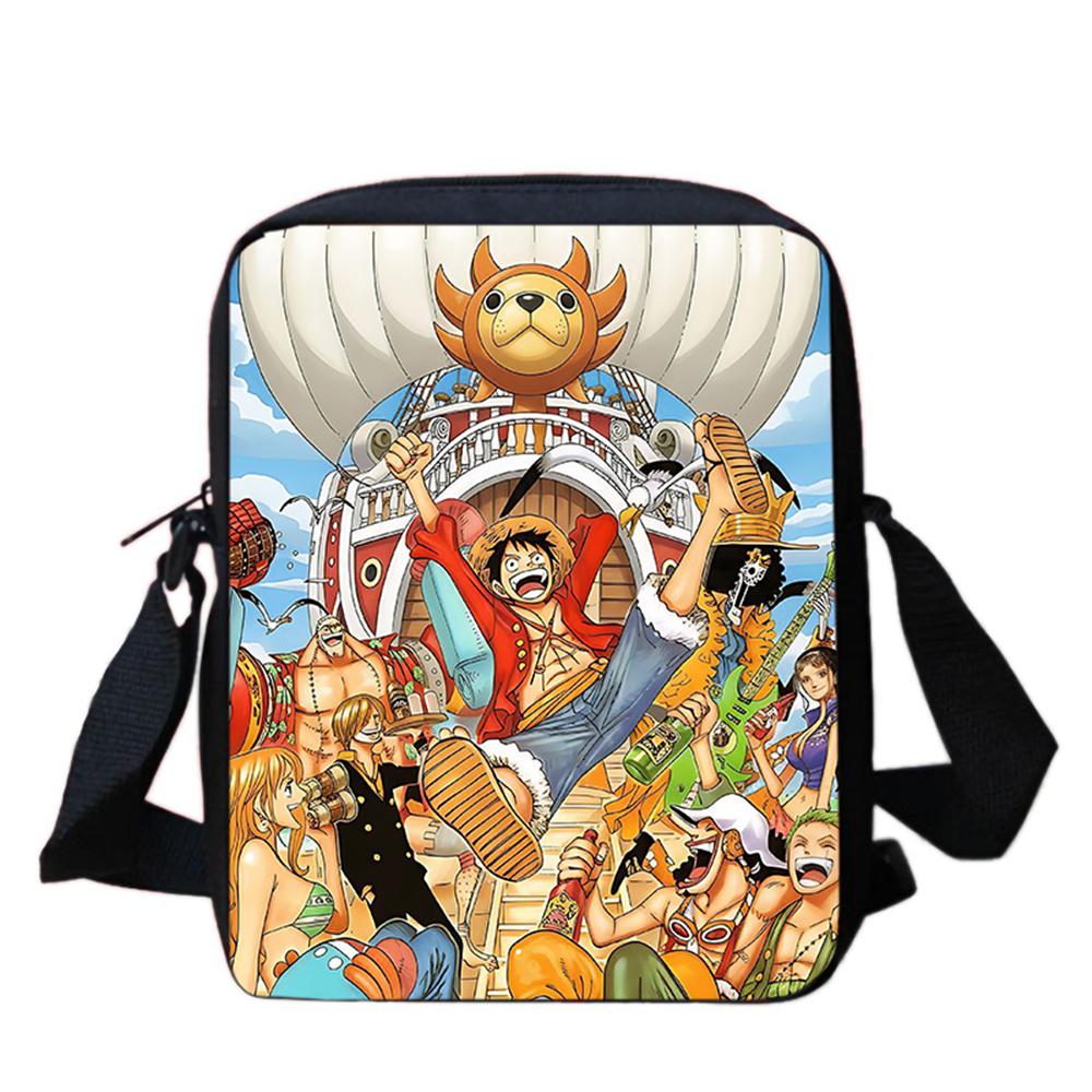 One Piece Cartoon Mini Ita Crossbody Bag Lightweight Durable Adjustable Strap Ideal Gifts For Boys Girls Kids Casual Daily Trip