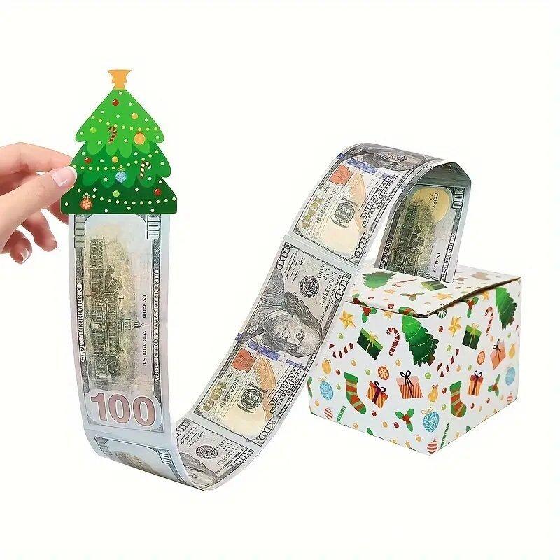 1Pc  Christmas New Pumping Surprise Box, Corrugated Packaging Box Christmas Surprise Box
