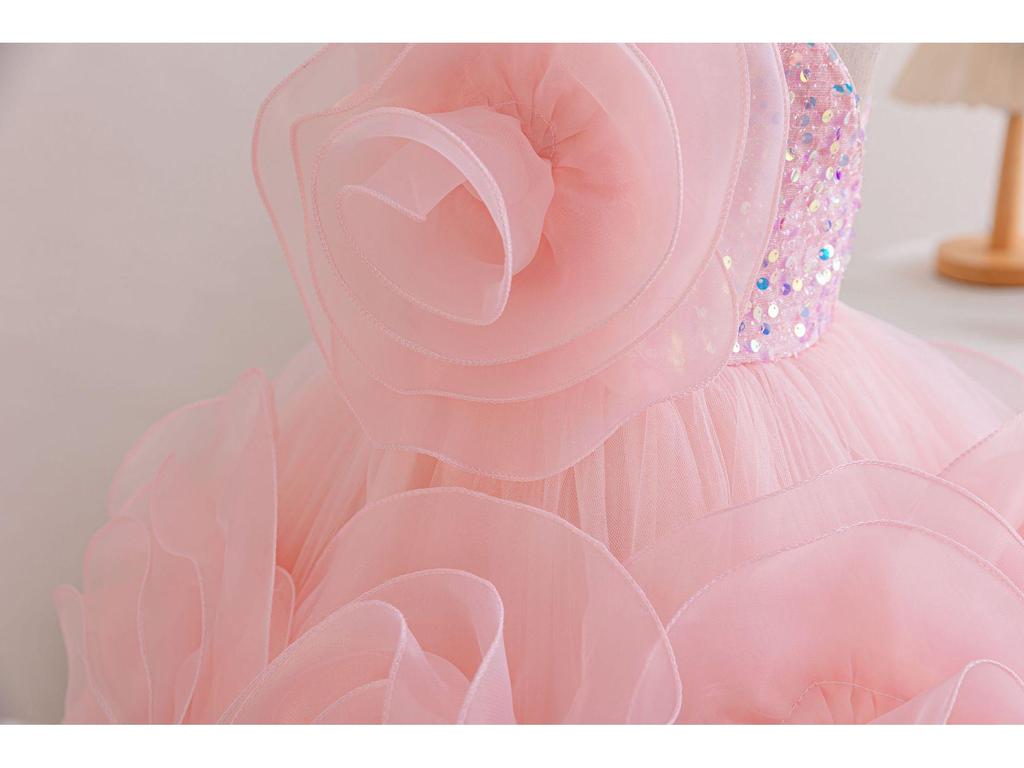 Girls' Princess Dress for Piano Performance and Special Occasions