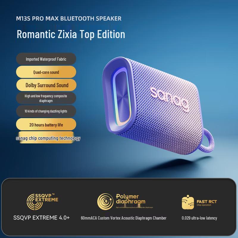 SANAG M13SProMax Portable Bluetooth Desktop Speaker CN Plug (adapter Included) (CN Version)