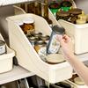 Küchen-Aufbewahrungsbox, Reinigungs- und Haushalts-Großraum-Aufbewahrungsbox im japanischen Stil für Kochgeschirr mit Rollen Aufbewahrungsbox