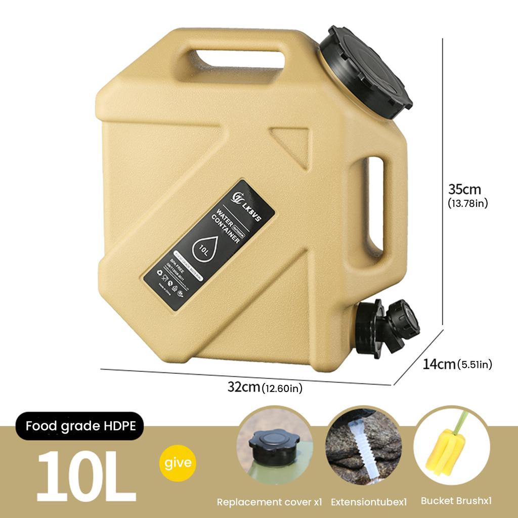 10L Water Storage Container Leak-Proof Water Dispenser Carrier Large Capacity Water Storage Tank for Vehicle Car Camping