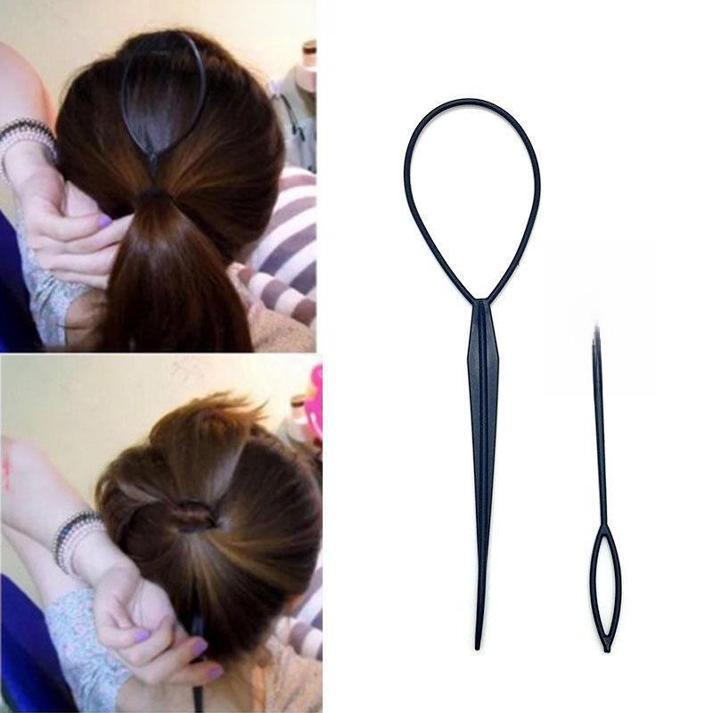 Kinder-Haarnadel-Set: Haarfädel-, Zieh-, Binde- und Lockenwerkzeug für Mädchen