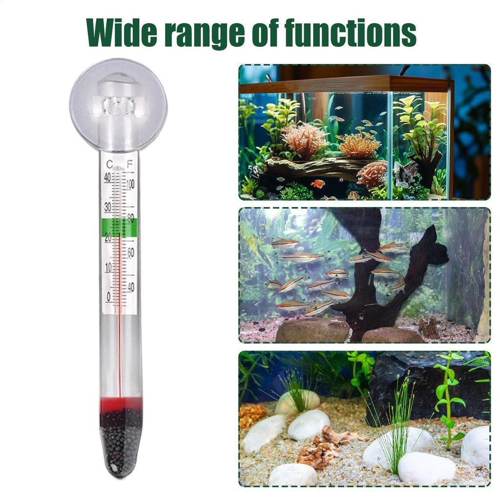 Fish Tank Thermometers Floating Thermometer Fish Tank Vertical Thermometer High Precision Wireless Monitor Tester for Freshwater