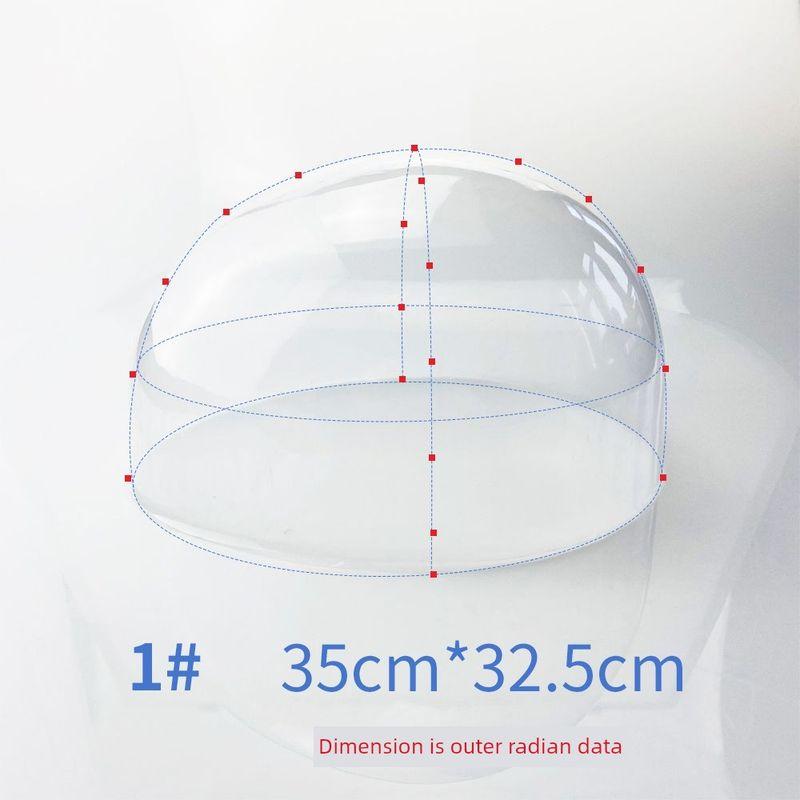 

Парик Пластиковая Прозрачная Голова Раковина Витрина Магазина Сетка для Волос Накладка для Волос Подставка для Хранения Причесок Голова Манекена 1# Half head plastic shell 35*32.5cm