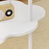 2-Tier Flower Shaped Side Table Modern Light Luxury Style Small Coffee Table Living Room Portability Household Compact Tea Table
