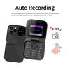 Mini Flip Mobile Phone FM Radio Magic Voice Blacklist Speed Dial Vibration 2SIM Card Small Display Foldable Phone