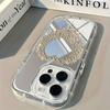 Sweet And Cool Heart Pattern Back Mirror Phone Case For iPhone 17 16 15 14 13 12 11Pro Max X XR XS Air 7 8 Plus Shockproof Cover