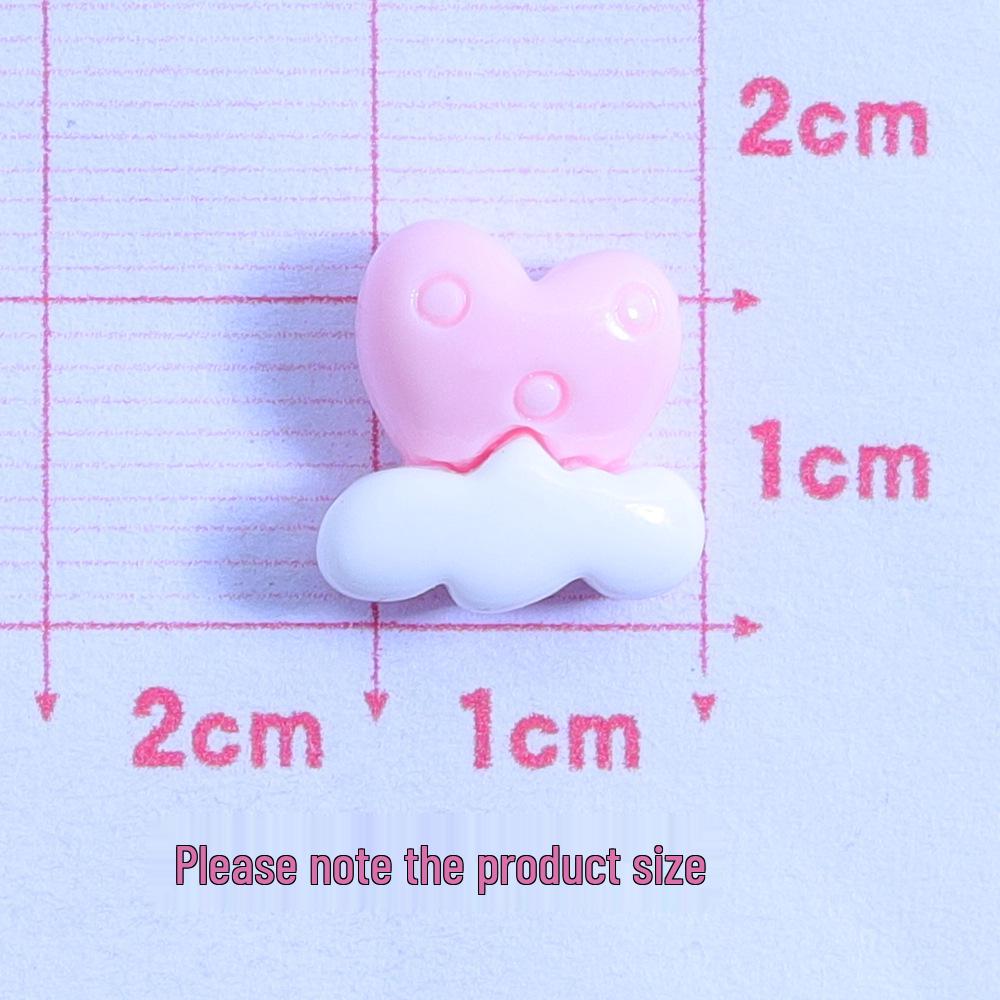 Pink Mini Clouds Glossy Resin Accessories - DIY Cream Glue for Phone Cases, Water Cups, Nail Art, and Earrings