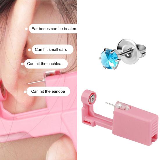 Disposable Good Looking Ear Piercer Stainless Steel Painless Sturdy Ear Piercing Device Body Piercing Jewelry