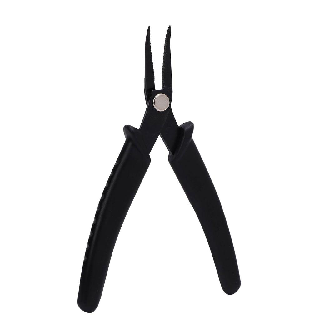 Badminton Racket Stringing Tool 14cm Curved Nose Stringing Pliers Carbon Steel with Ergonomic Handle for Tennis Rackets