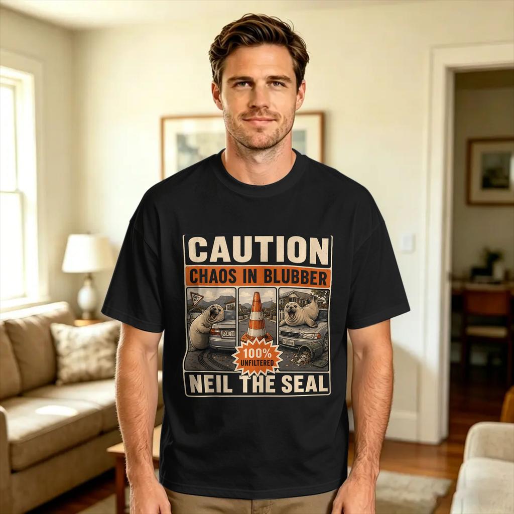 Neil The Seal Dont Be Part of The Problem Cute Animal Humor T Shirt Summer Pure Cotton TShirts For Unisex Design Tee Shirt