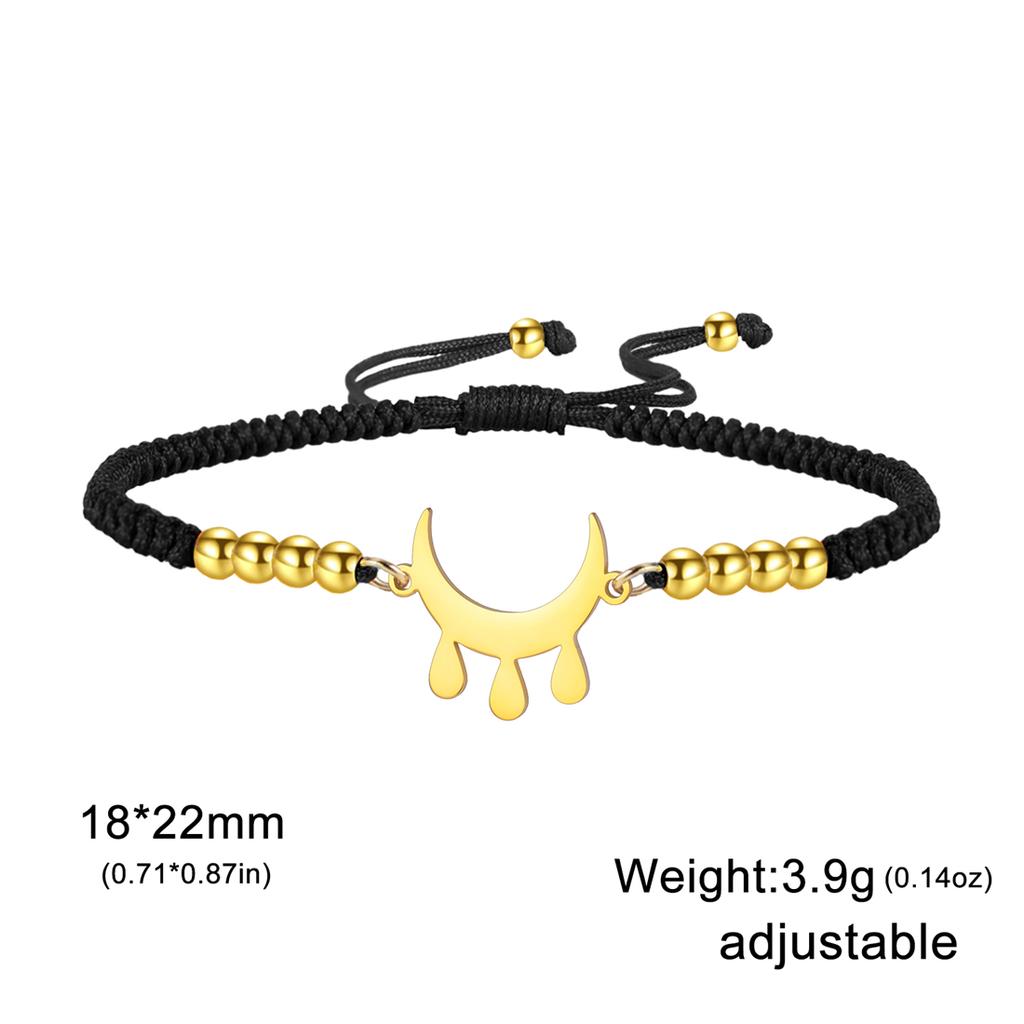  Stainless Steel Blessing Symbol Bracelet for Women Men Classic Geometric Pattern Bracelet Good Lucky Jewelry Party Gifts