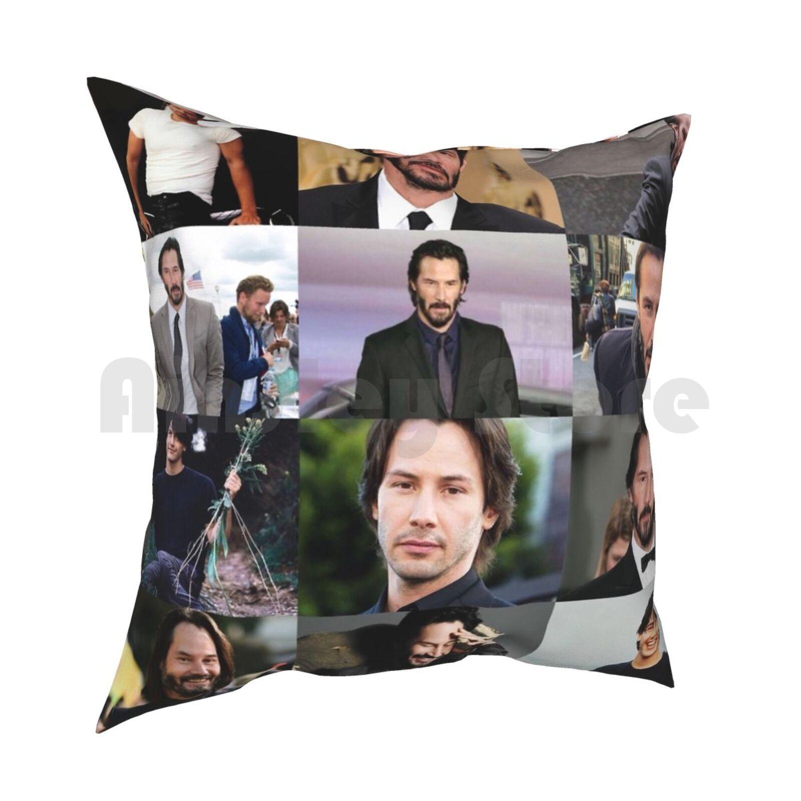 Keanu Reeves Collage Pillow Case Printed Home Soft Throw Pillow Keanu Reeves Keanu Reeves Actor Bill And Ted Ted John 30cmx30cm