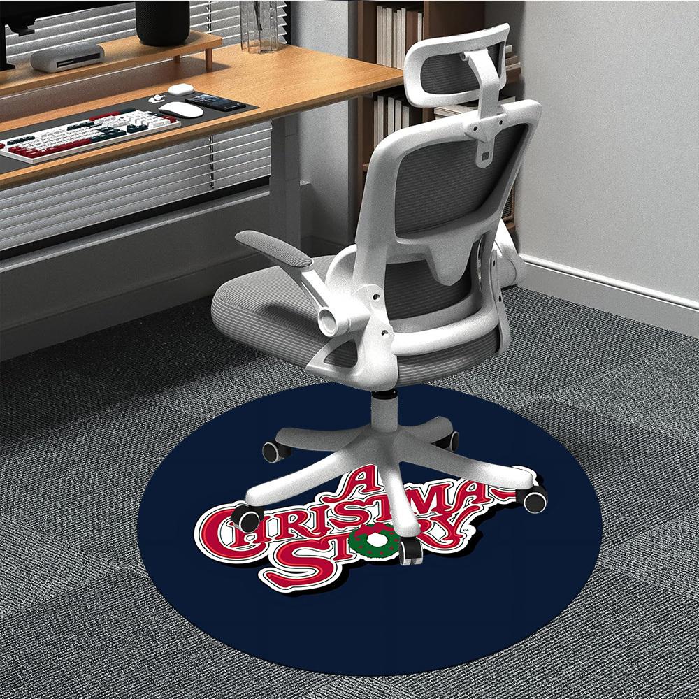 

1pc Christmas Story Chair Carpet for Office Non-Slip, Indoor Non-Slip Washable Carpet, Non-Shedding Mat For Officeyy251030097 80cm by 80cm