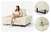 Sessel Savio Ramona mit verstellbarer Kopfstütze und Chenille-Bezug – Family Meble