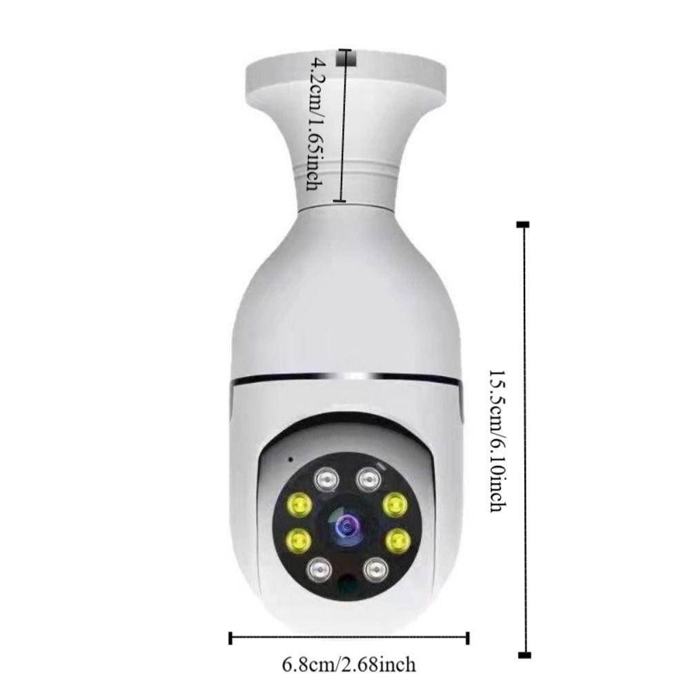 360 Degree Light Bulb Security Camera 5GHz WiFi Automatic Human Tracking Wireless WiFi Camera Screw In Design E27 Light Socket