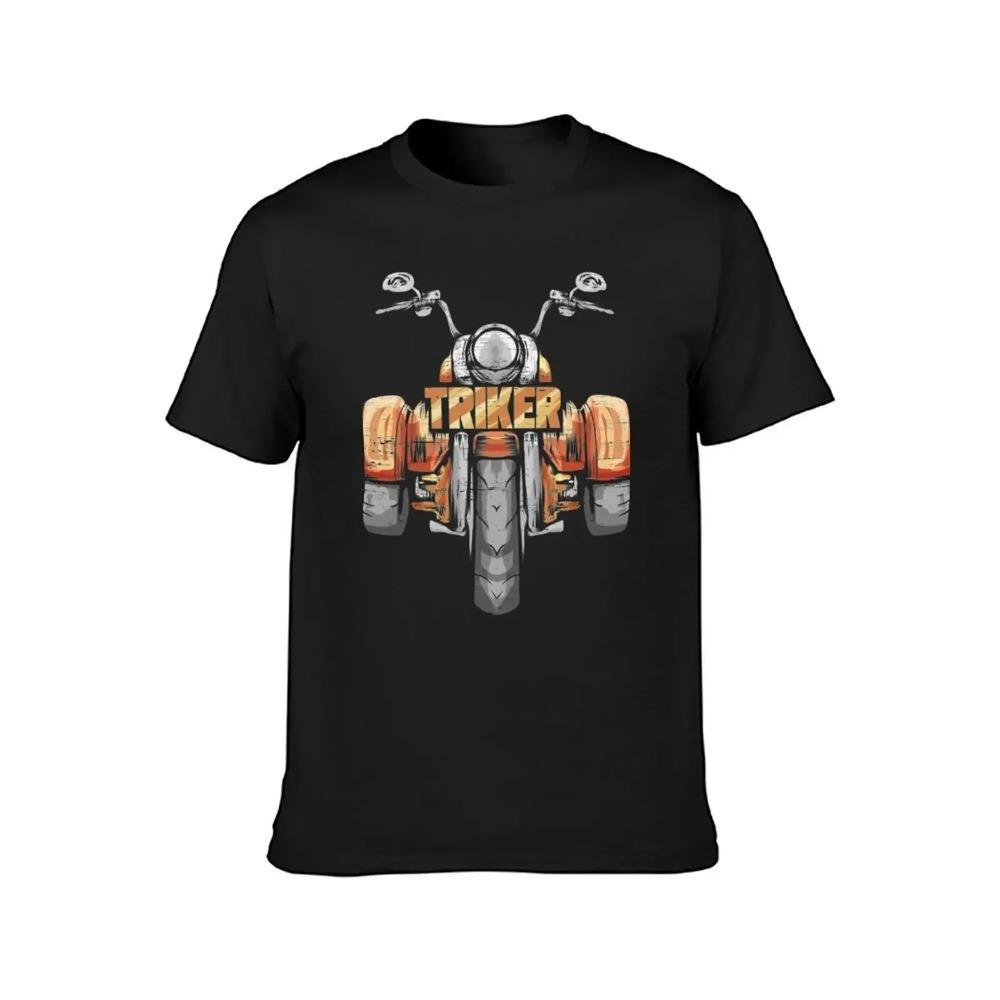 Triker Motortrike Motorcycle Trike Three Wheeler Biker Gift T-Shirt Kawaii Clothes Aesthetic Clothes Mens Graphic T-shirts Anime
