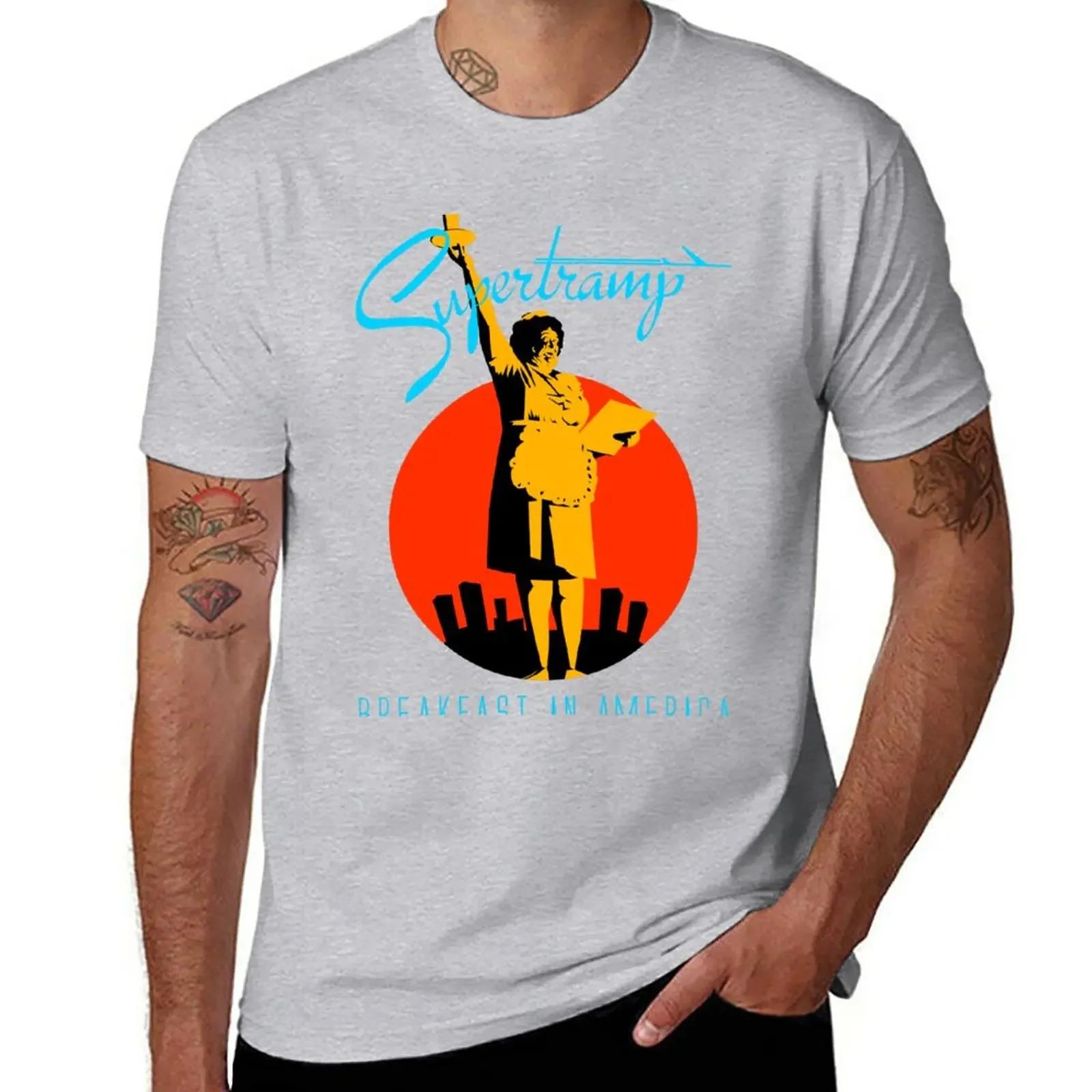Supertramp Breakfast in America TShirt quickdrying cute tops Mens tshirt S