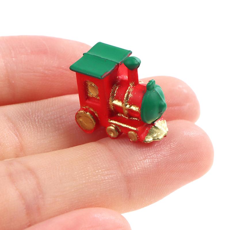 1Pcs 1:12 Dollhouse Miniature Mini Small Train Model Decor Accessories Toys