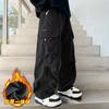 Kids Fleece Cargo Pants For Boys Girls Winter Spring