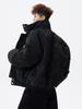 Unisex Retro Stehkragen Baumwoll Daunenjacke, Herbst/Winter High Street Stil, Locker und Vielseitig.