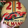 Metal Wall Art Le Mans 24 Hours Racing Car Decor Endurance Legend Gift Home Office Decor