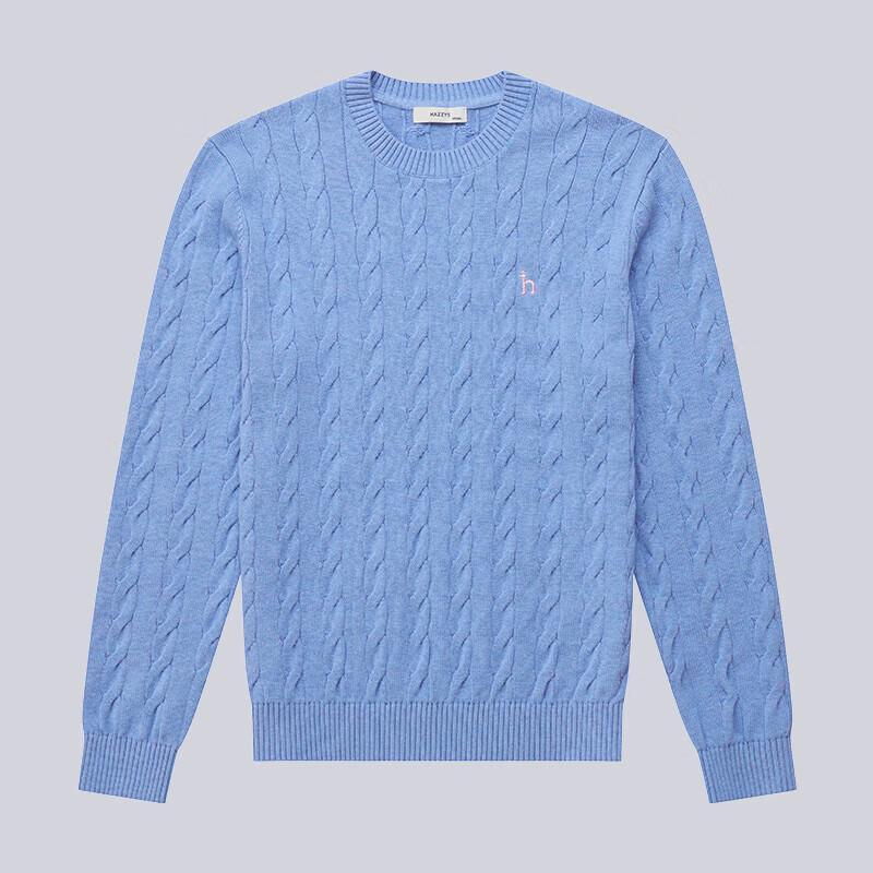 HAZZYS Men's Cotton Cable Knit Pullover
