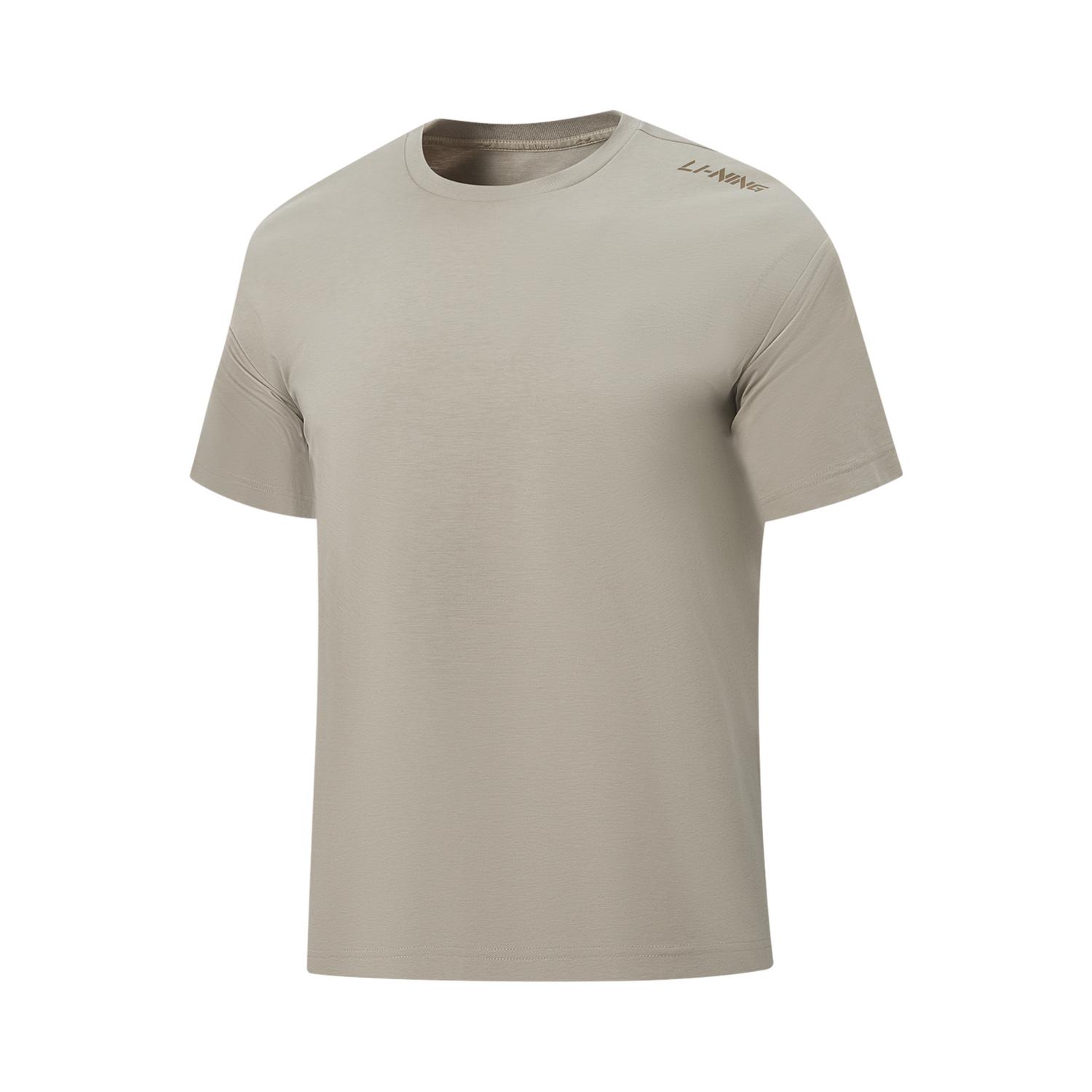 Li-Ning Soft Versatile Simple Casual Short Sleeve T-Shirt Men tops ATSU731-9 S